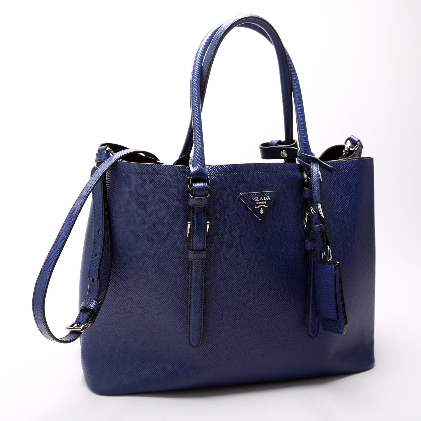Prada Saffiano Cuir Double Medium Bag - Style 8