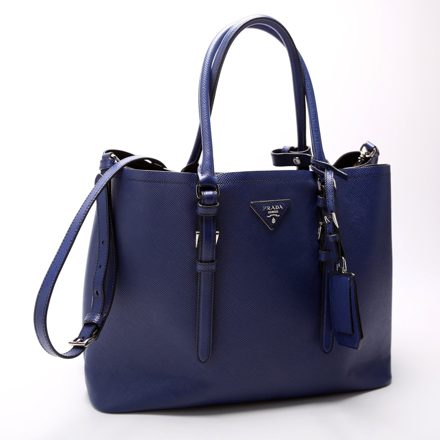 Prada Saffiano Cuir Double Medium Bag - Style 8