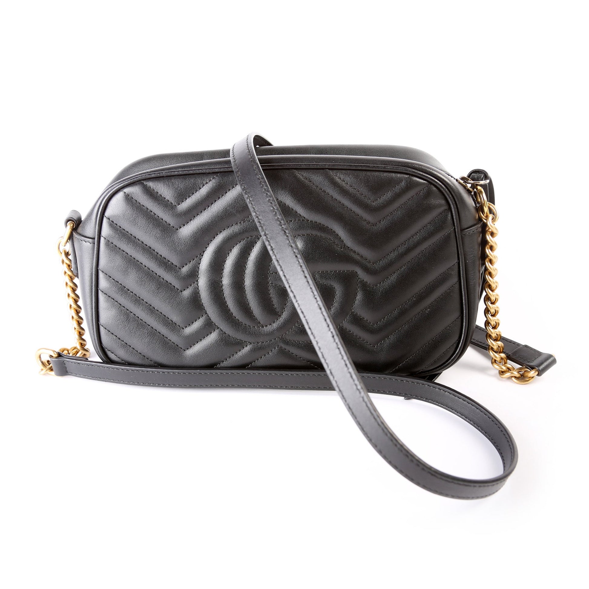 Gucci 447632 Marmont Small Leather Camera Bag