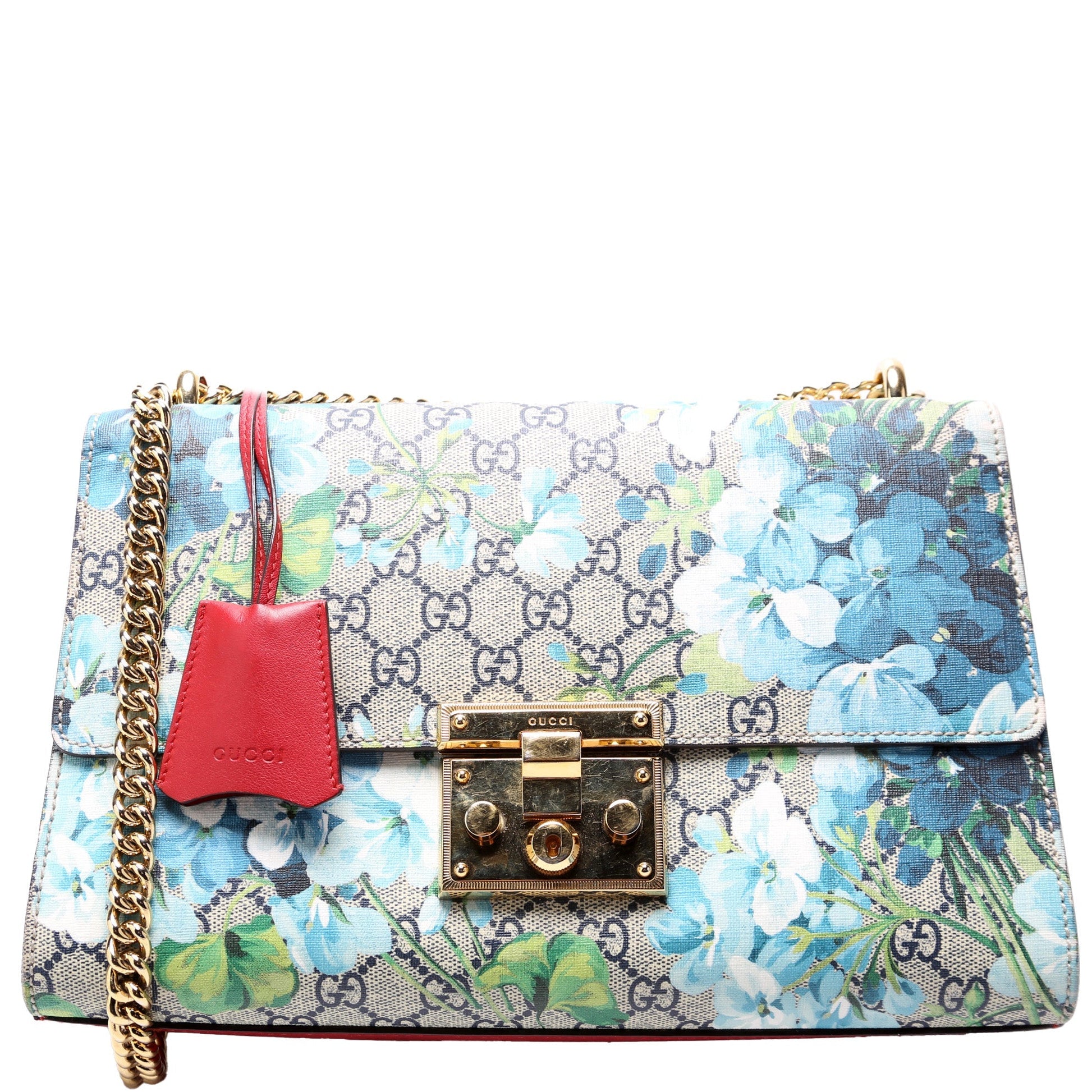 Gucci 409486 Padlock Blooms Bag