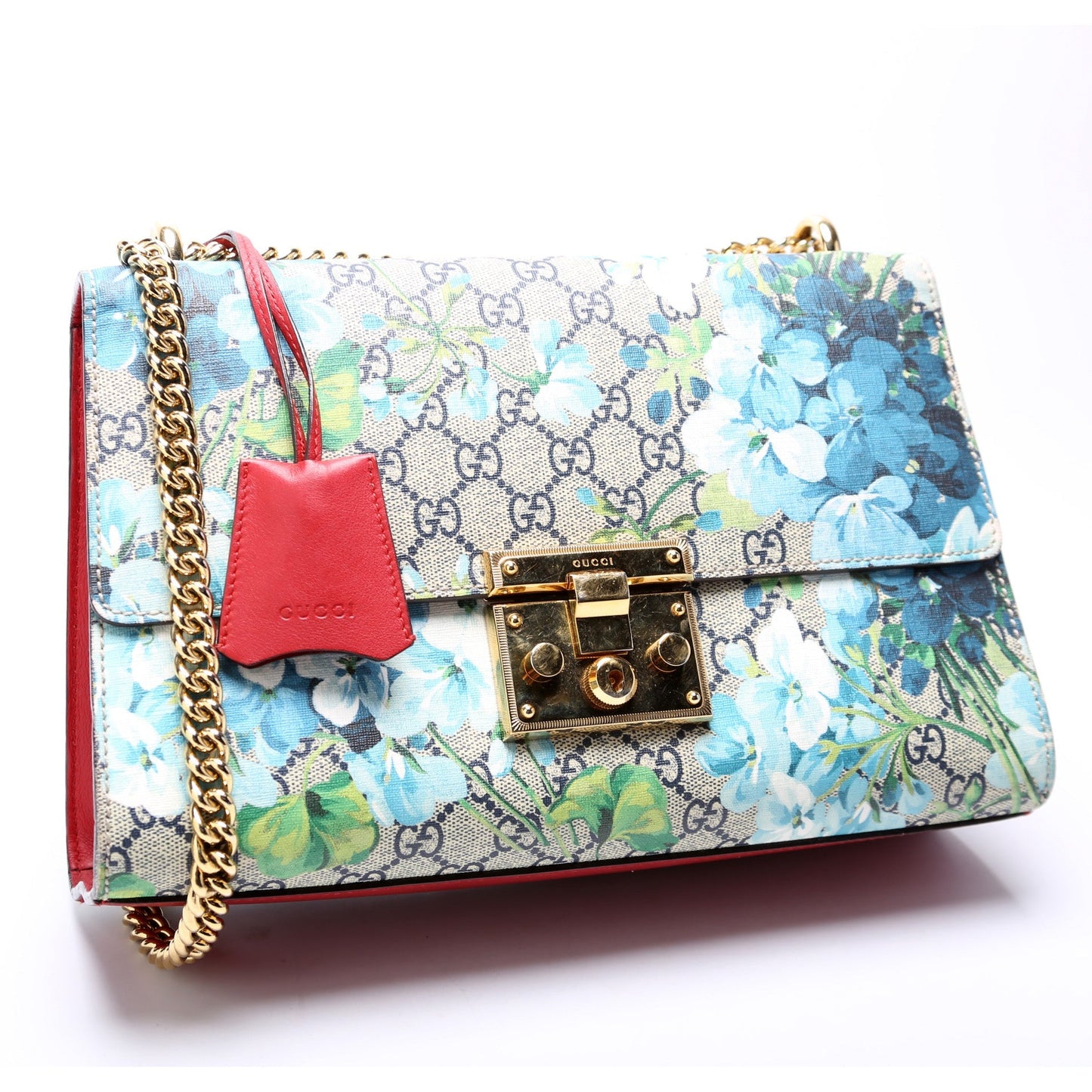 Gucci 409486 Padlock Blooms Bag