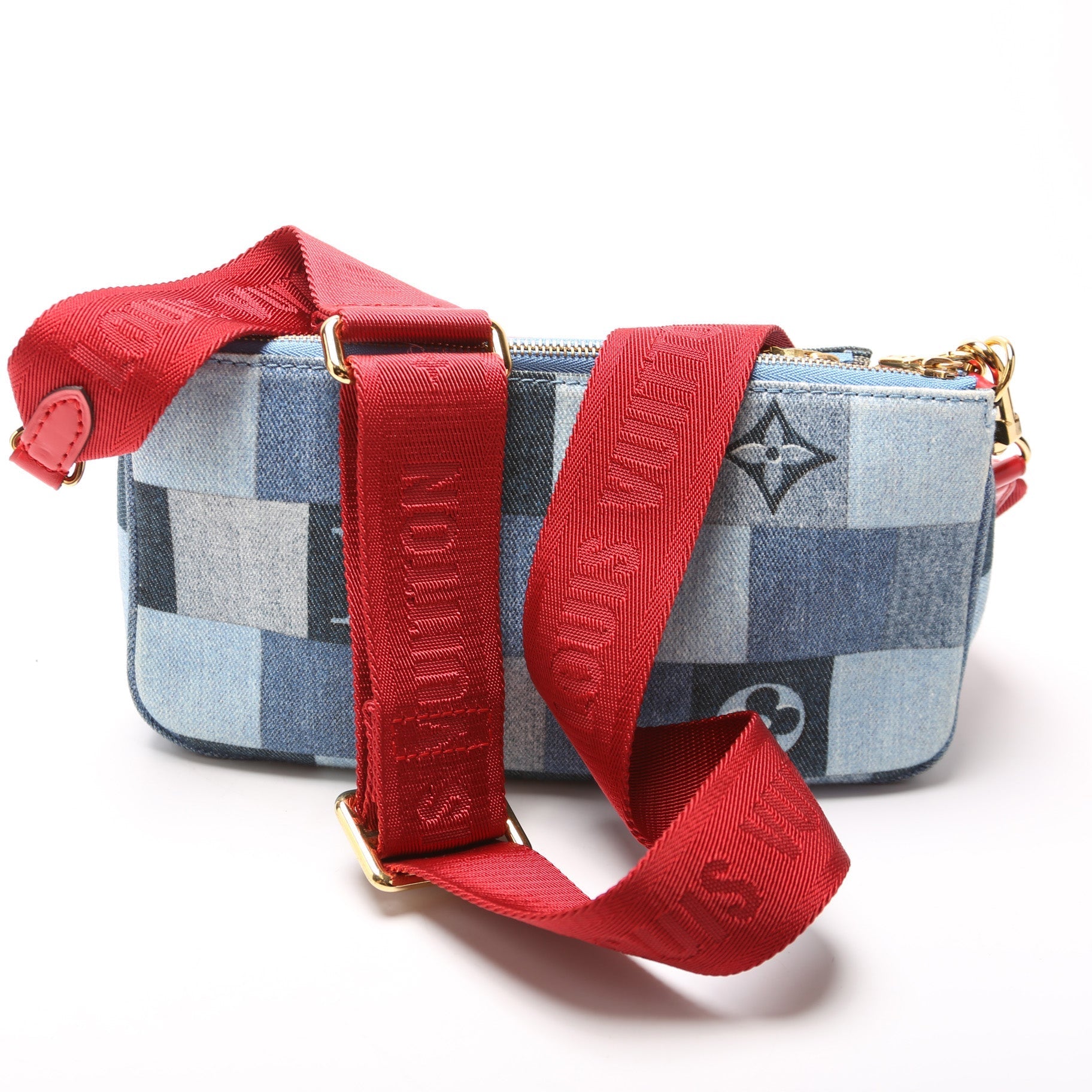  Louis Vuitton Multi Pochette Damier Denim