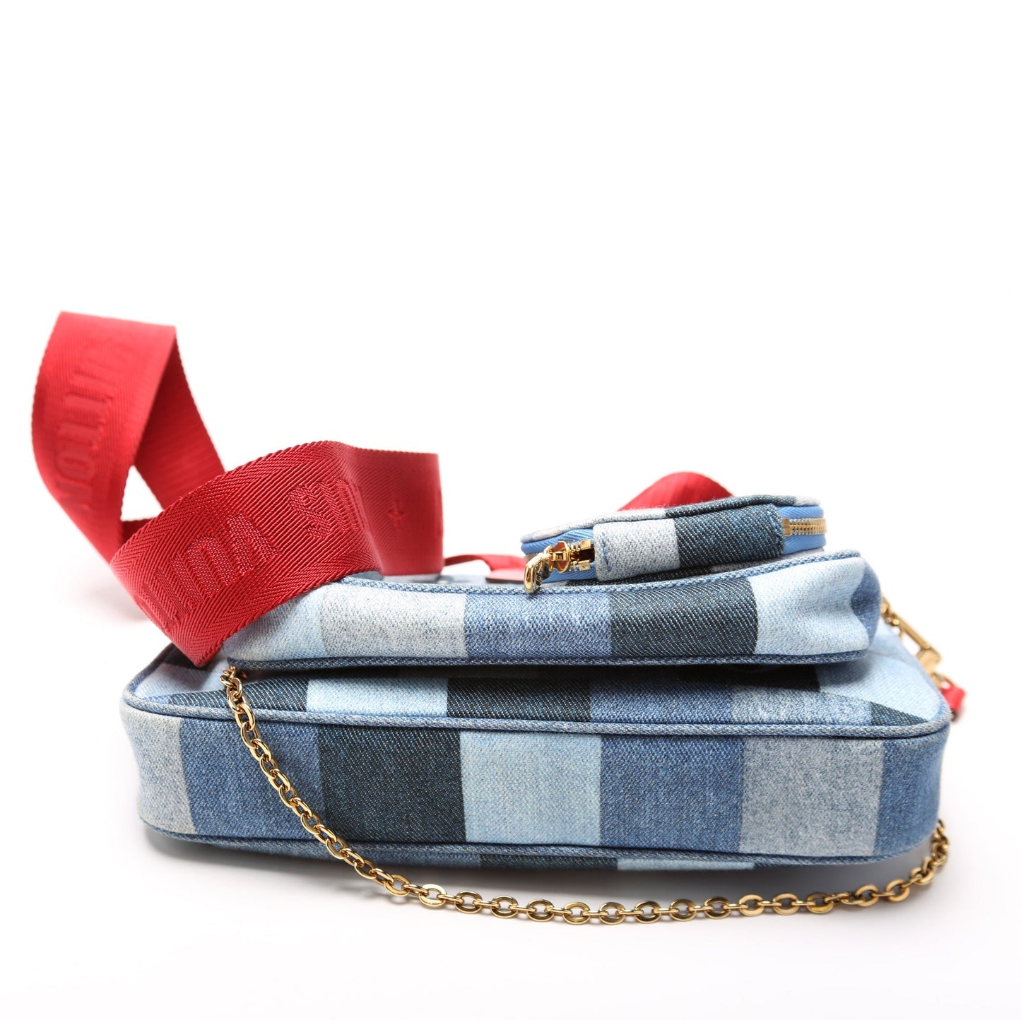  Louis Vuitton Multi Pochette Damier Denim