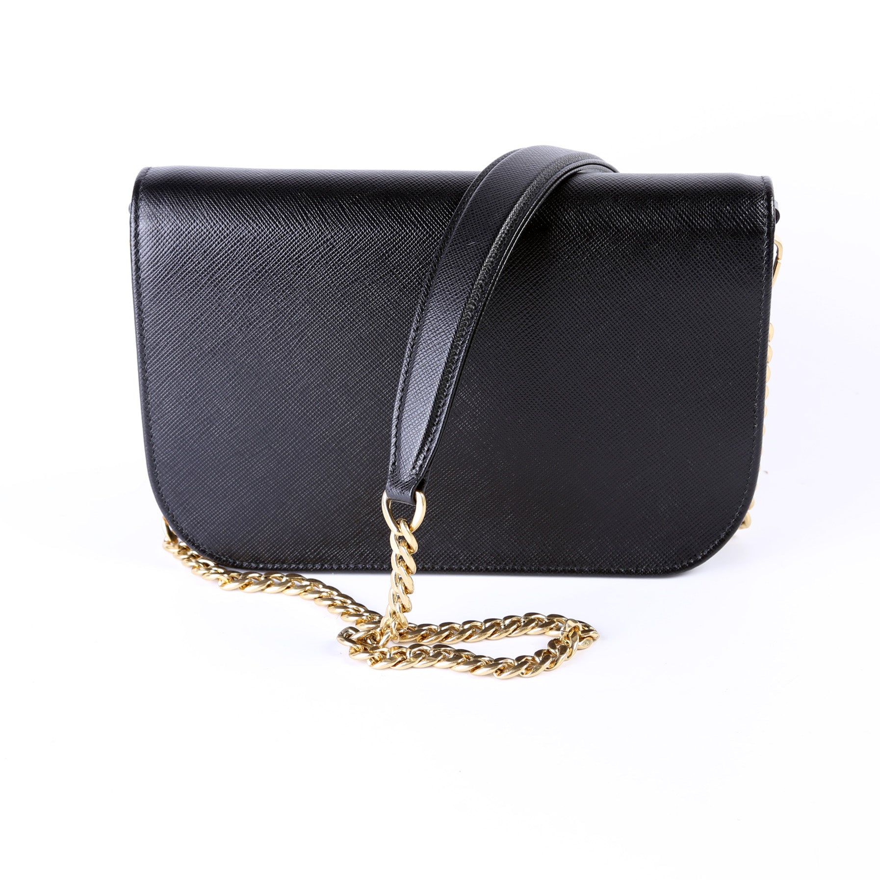 Prada 1BP013 Saffiano Lux Flap Crossbody Bag