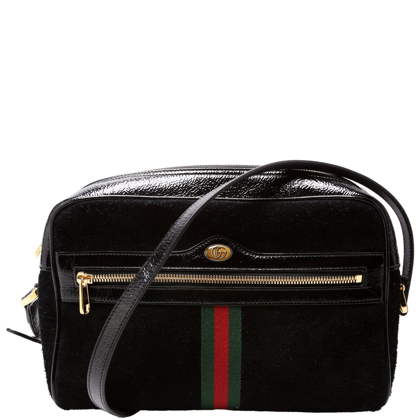 Gucci 517080 Ophidia Suede Small Crossbody Bag
