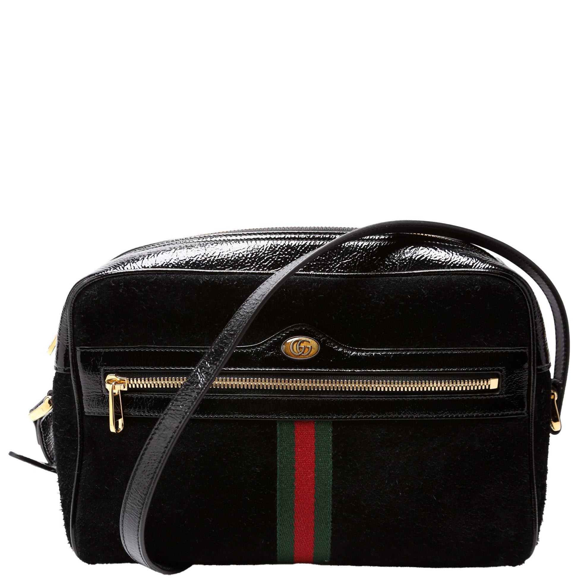 Gucci 517080 Ophidia Suede Small Crossbody Bag