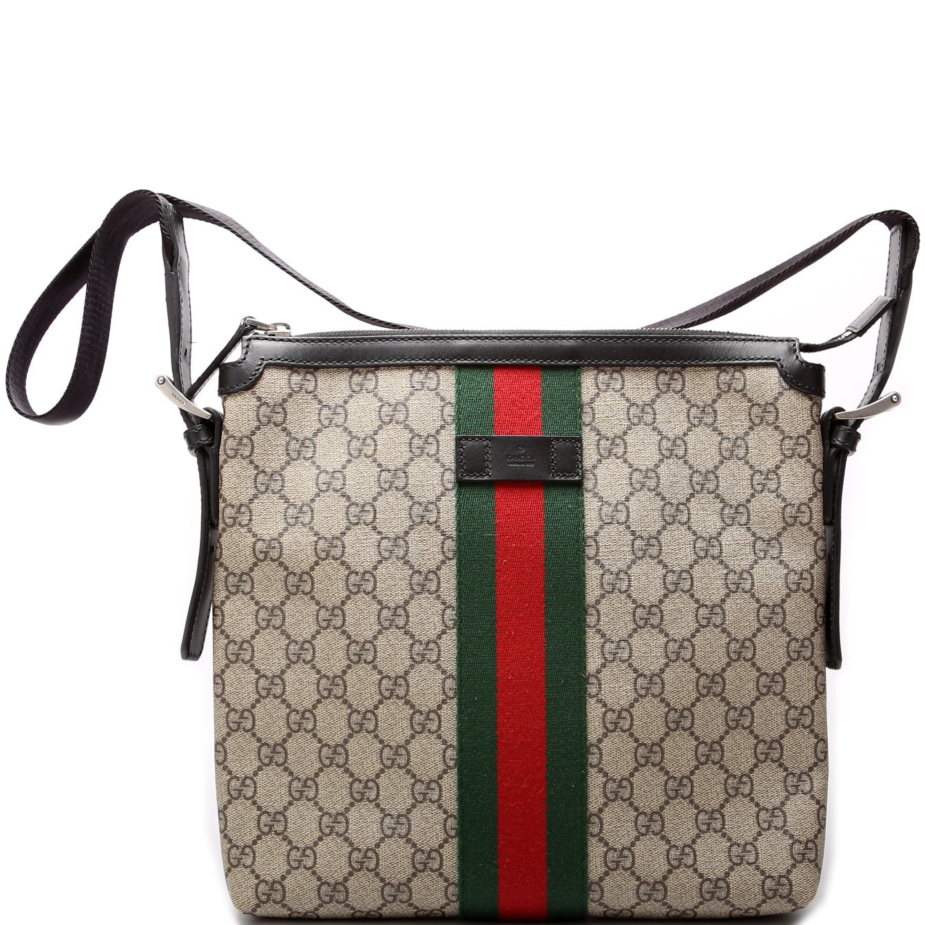 Gucci 387111 GG Supreme Web Messenger Bag