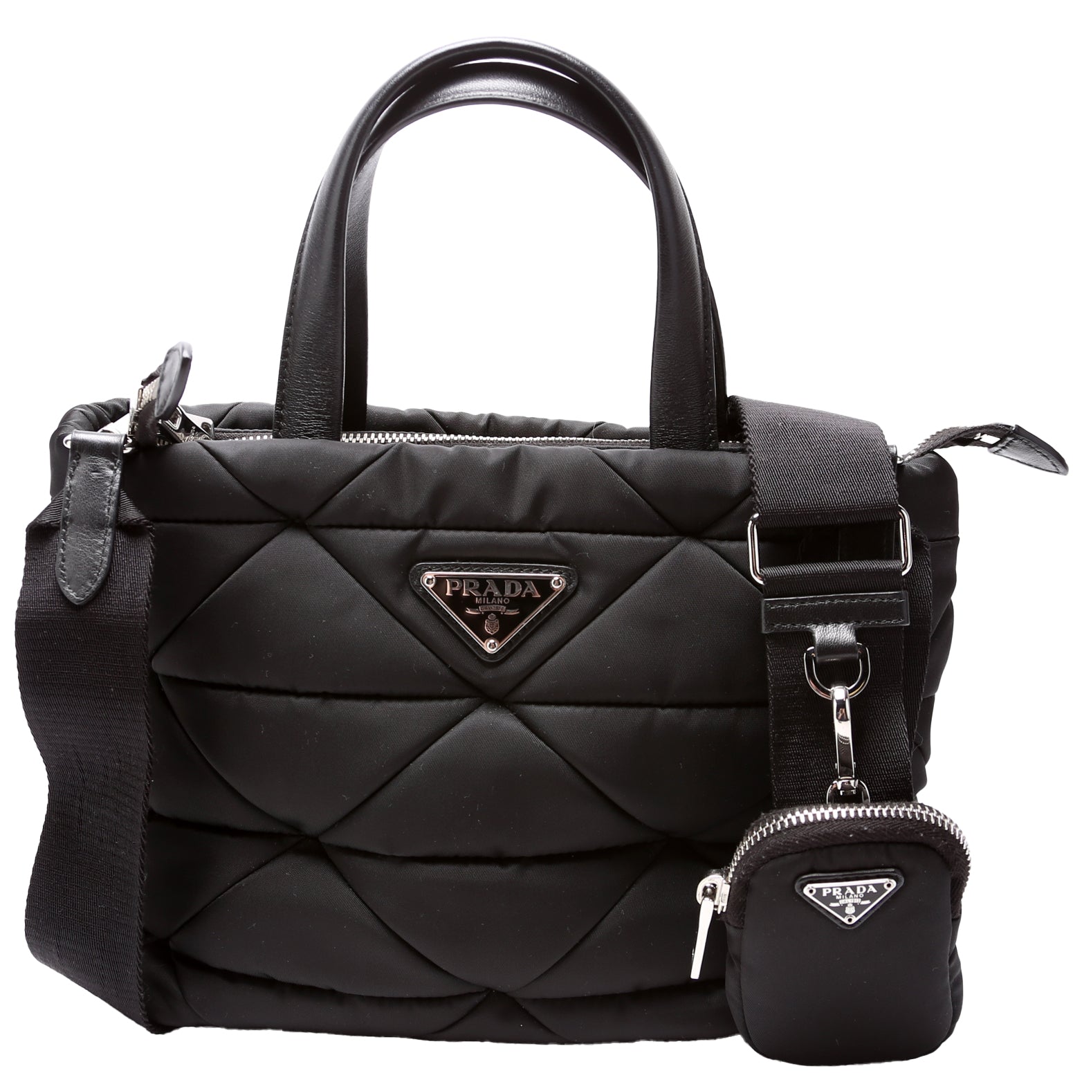 Prada 1BG373 Re-Nylon Padded Small Tote Bag