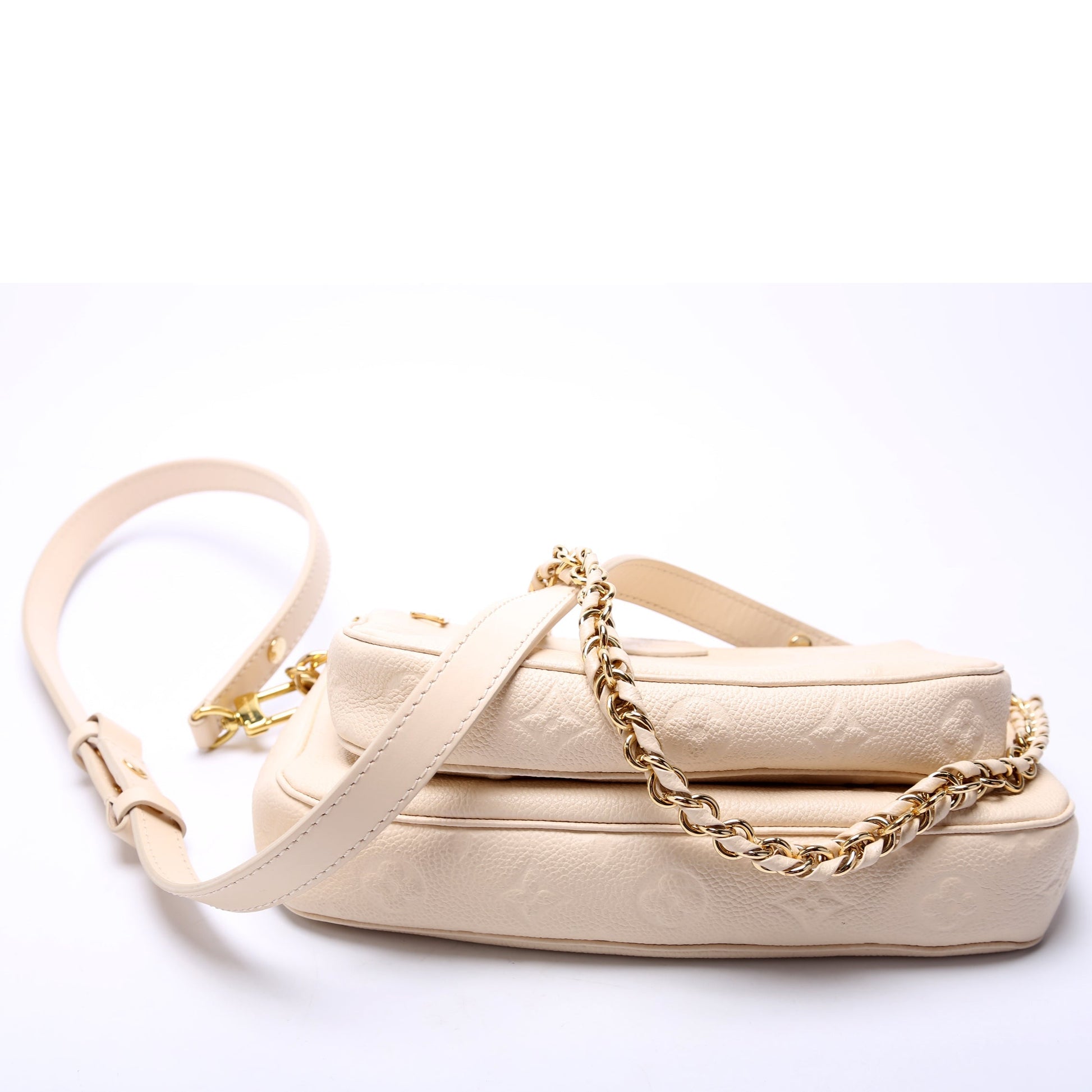  Louis Vuitton Multi Pochette Empreinte Cream