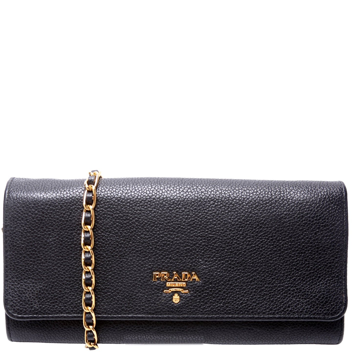 Prada Vitello Daino Chain Wallet Bag
