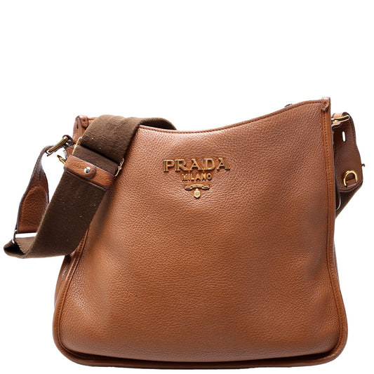 Prada Vitello Daino Hobo Bag