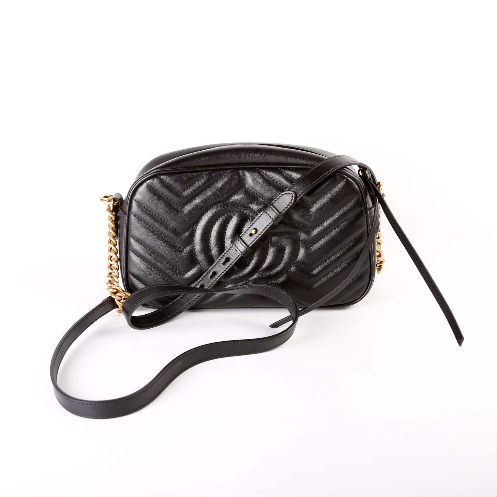 Gucci 447632 Marmont Small Leather Camera Bag