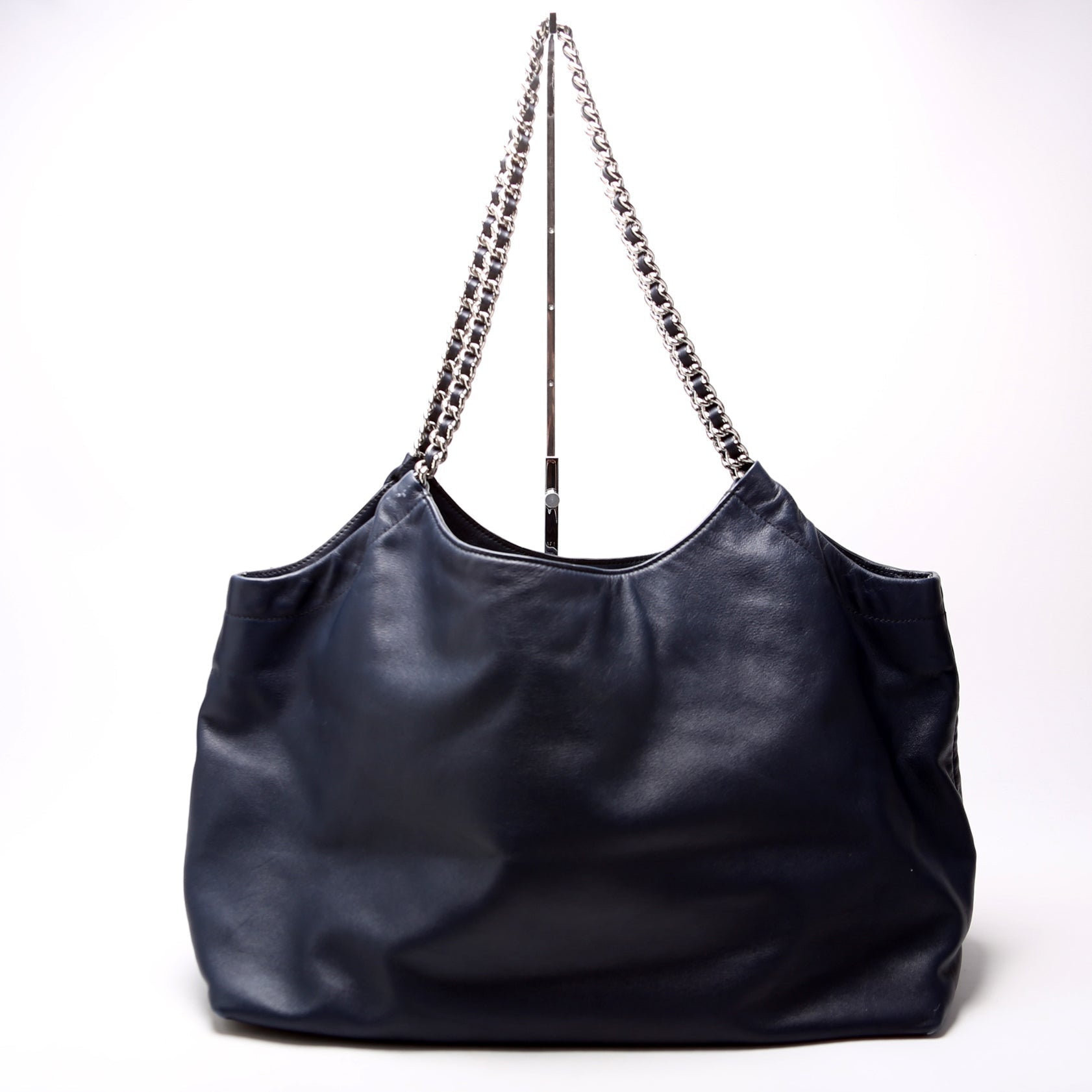 Prada Soft Calfskin Chain Tote Bag