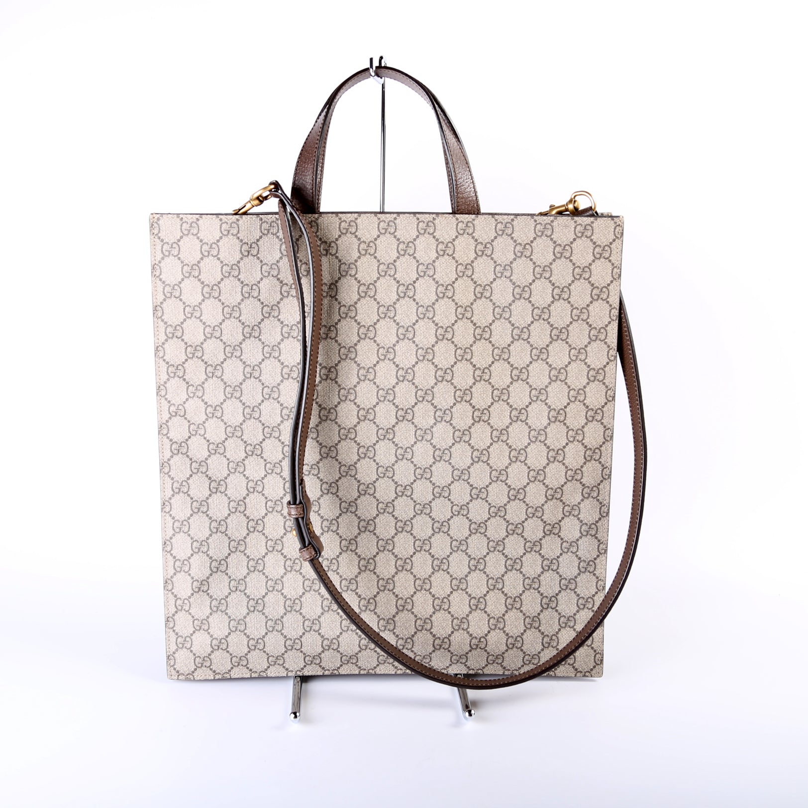 Gucci Soft GG Supreme Embroidered Vertical Tote 450950 Bag