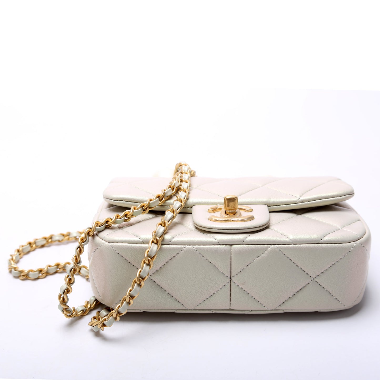 Chanel Pearly Mini Flap Lambskin RFID Bag