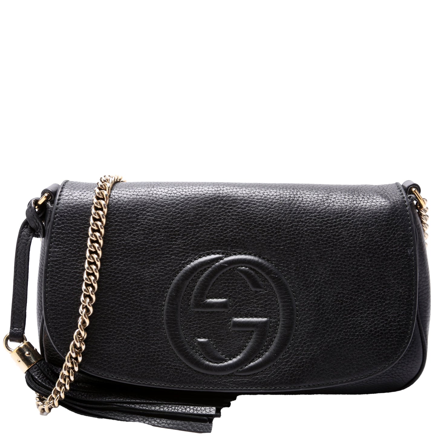 Gucci 536224 Soho Chain Tassel Flap Bag