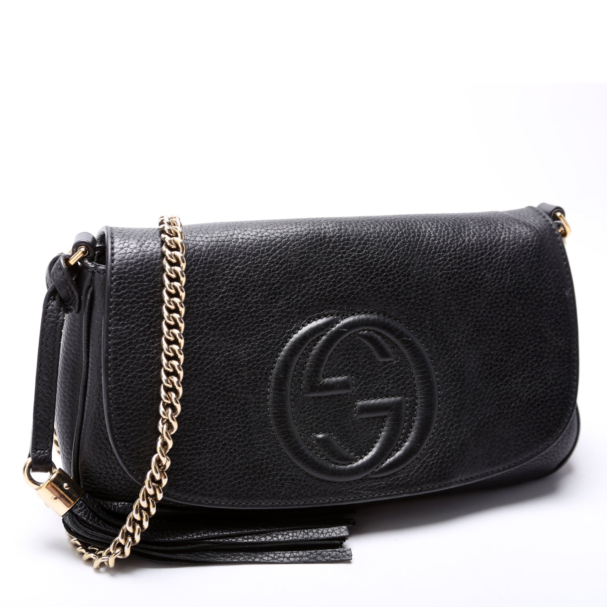 Gucci 536224 Soho Chain Tassel Flap Bag