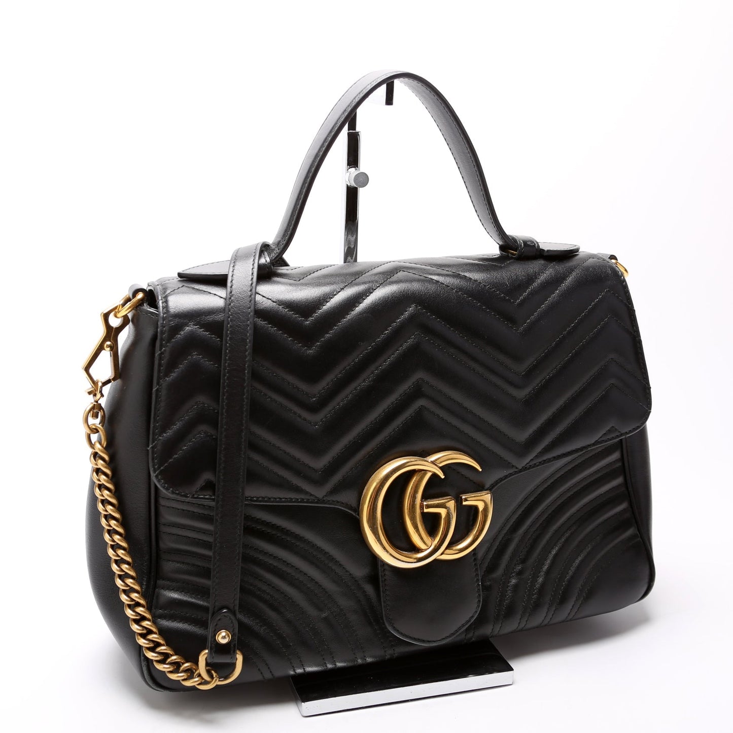 Gucci 498109 Marmont Top Handle Medium Bag