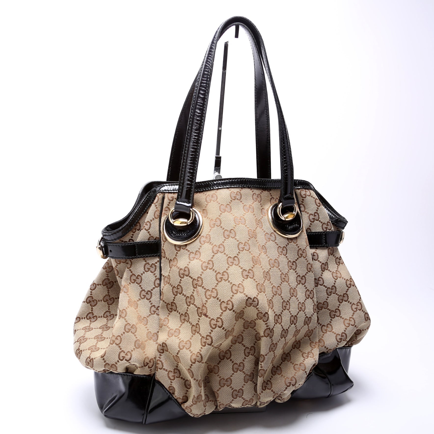 Gucci 203529 Full Moon Canvas Satchel Bag