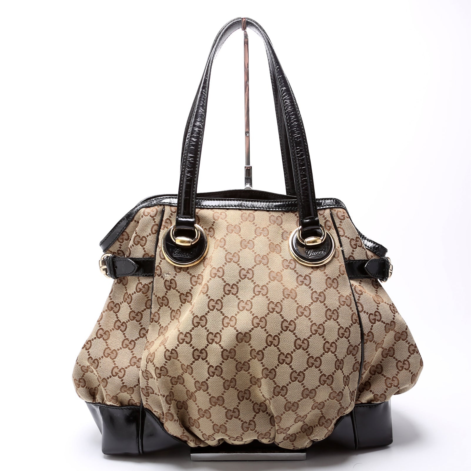 Gucci 203529 Full Moon Canvas Satchel Bag