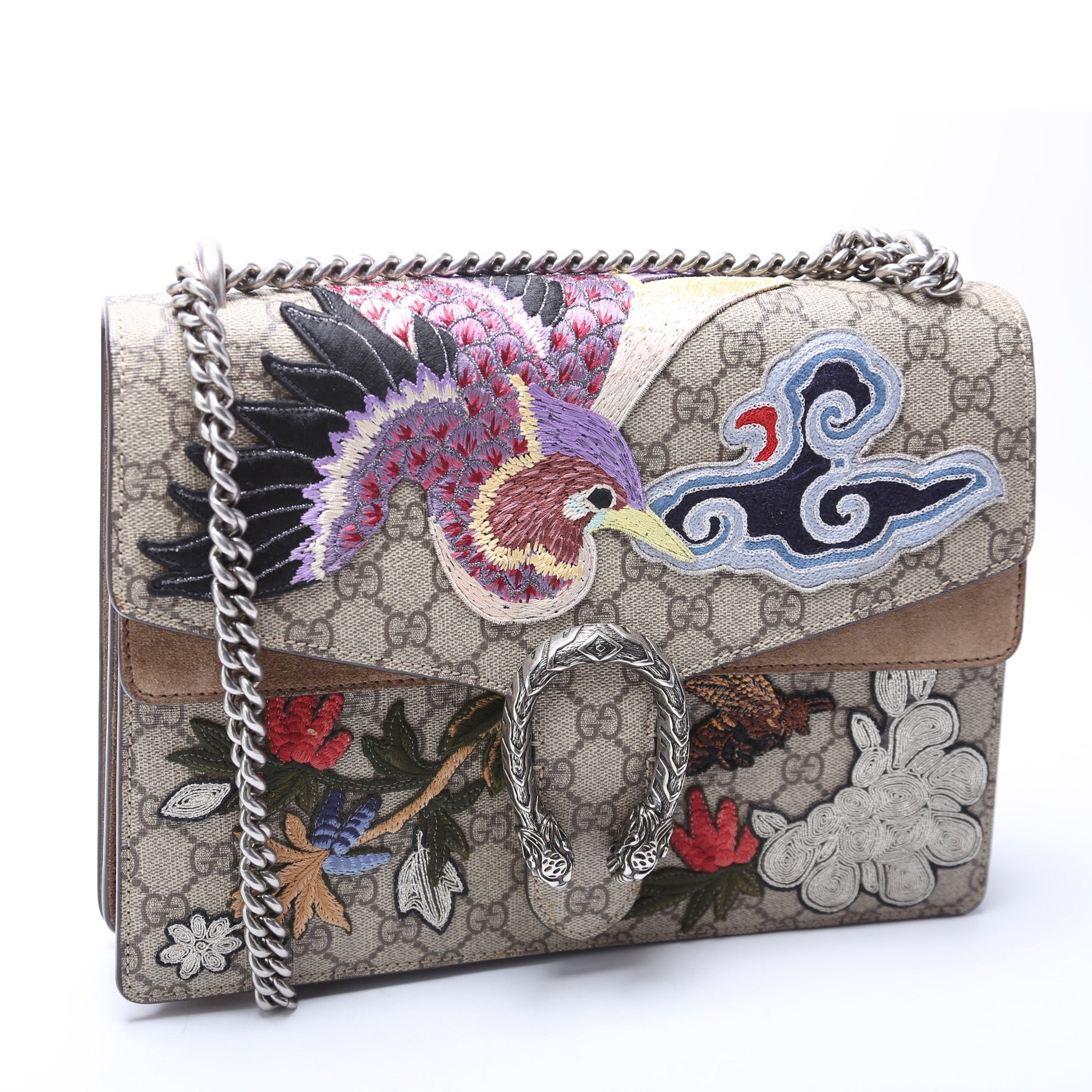 Gucci Dionysus GG Bird Embroidered Shoulder Medium 403348 Bag