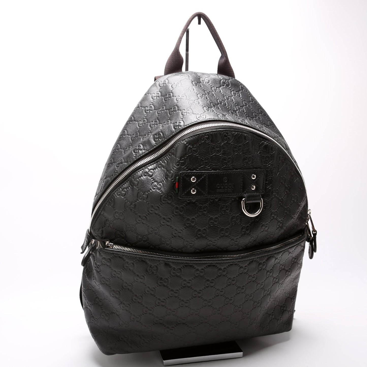 Gucci 268184 Rubber Leather Backpack Bag