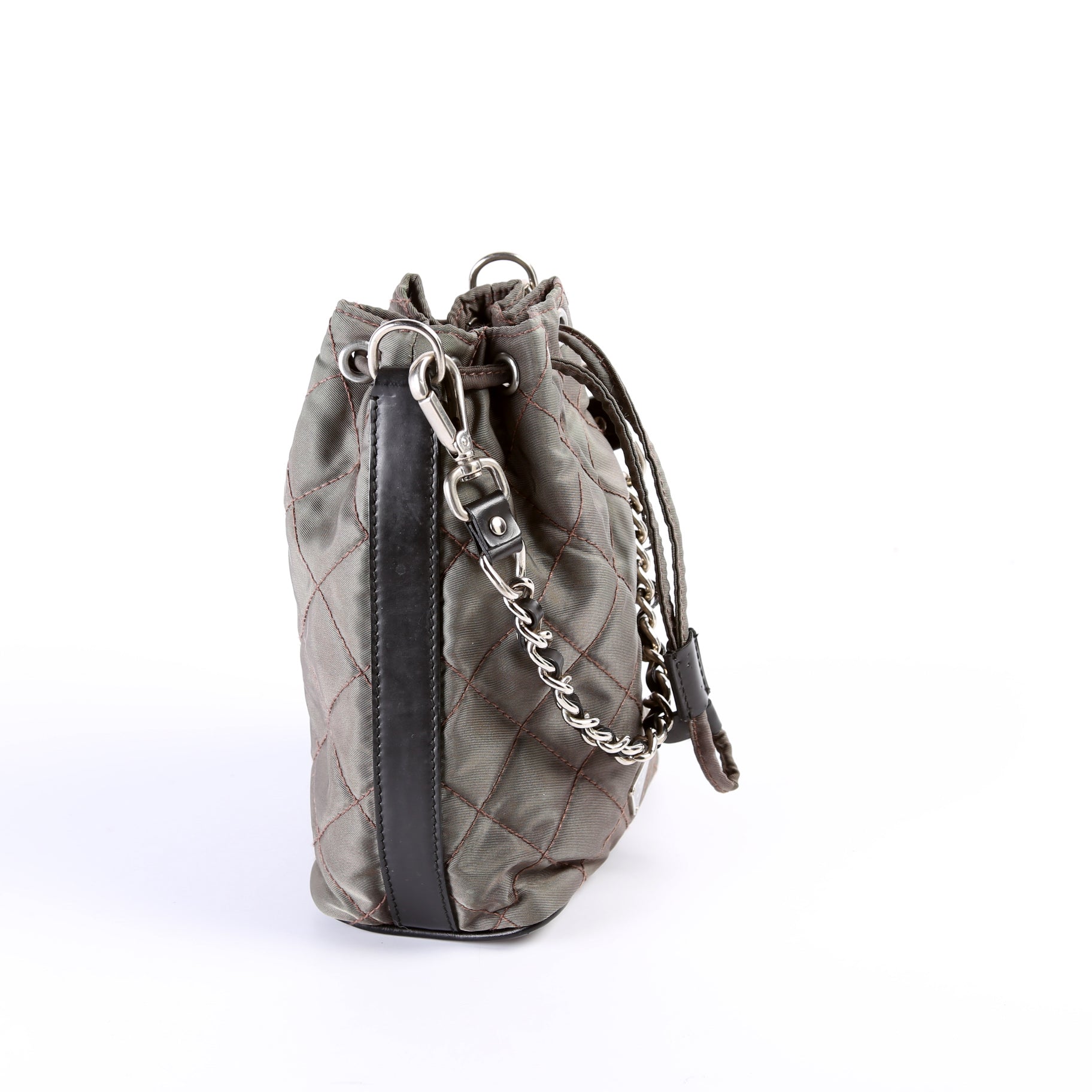 Prada Quilted Nylon Mini Bucket Bag