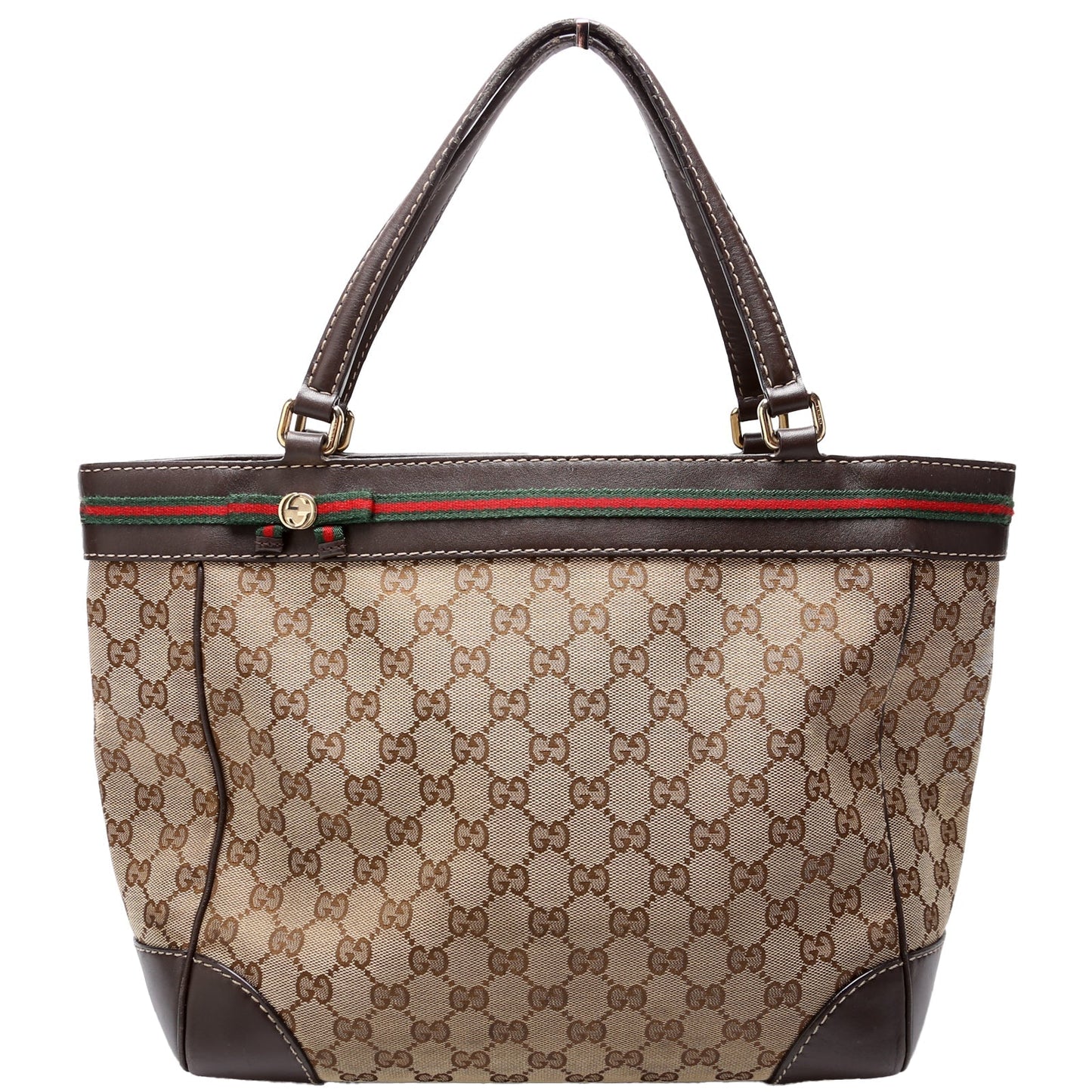 Gucci 257061 GG Canvas Mayfair Medium Tote Bag
