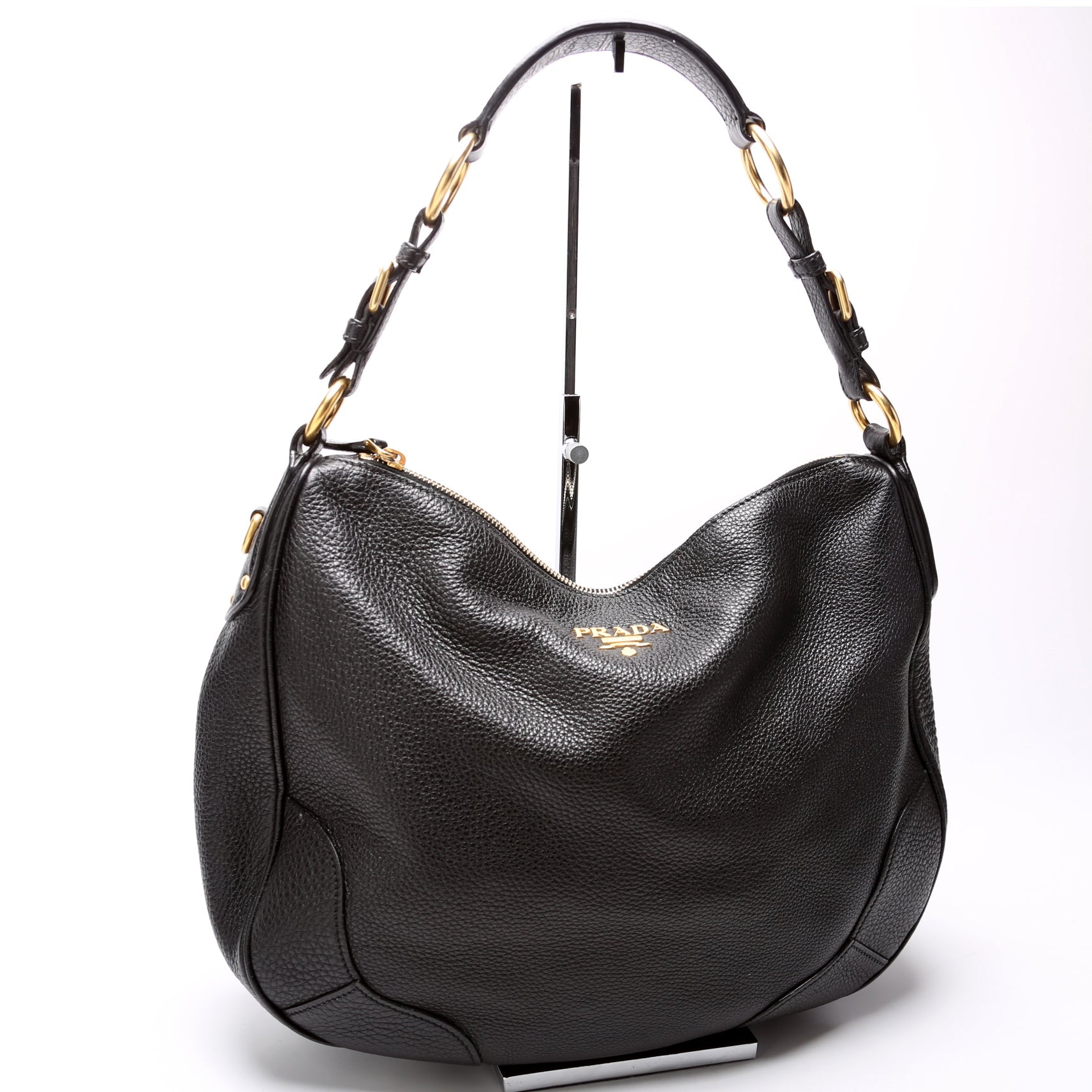 Prada Vitello Daino Hobo Bag - Style 2