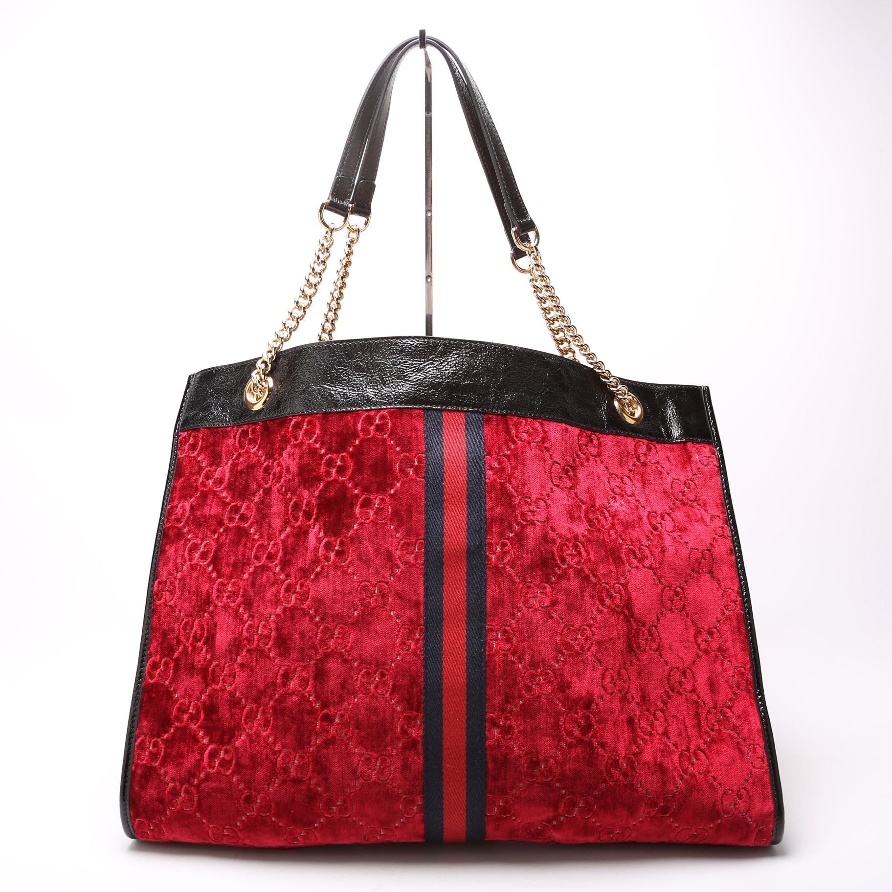 Gucci 537219 GG Velvet Rajah Tote Bag