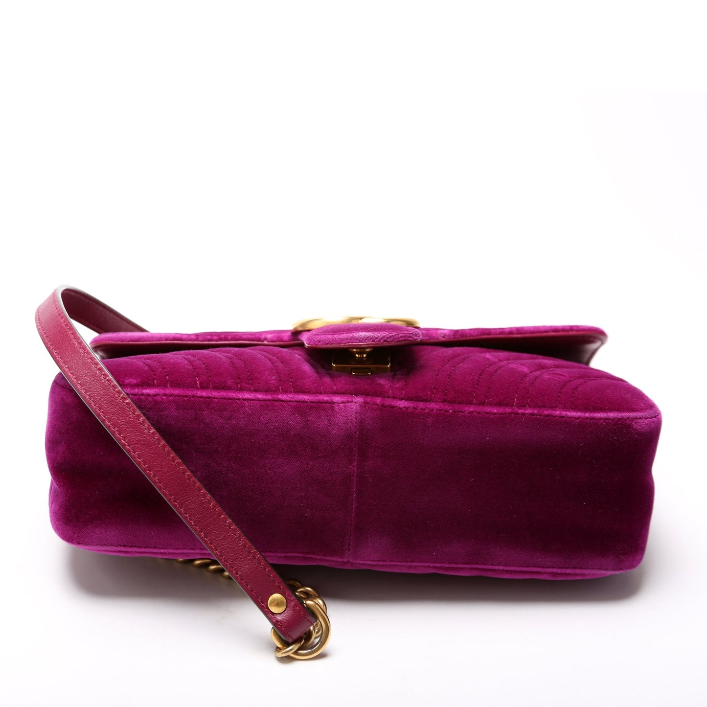 Gucci 443497 Marmont Shoulder Velvet Small Flap Bag
