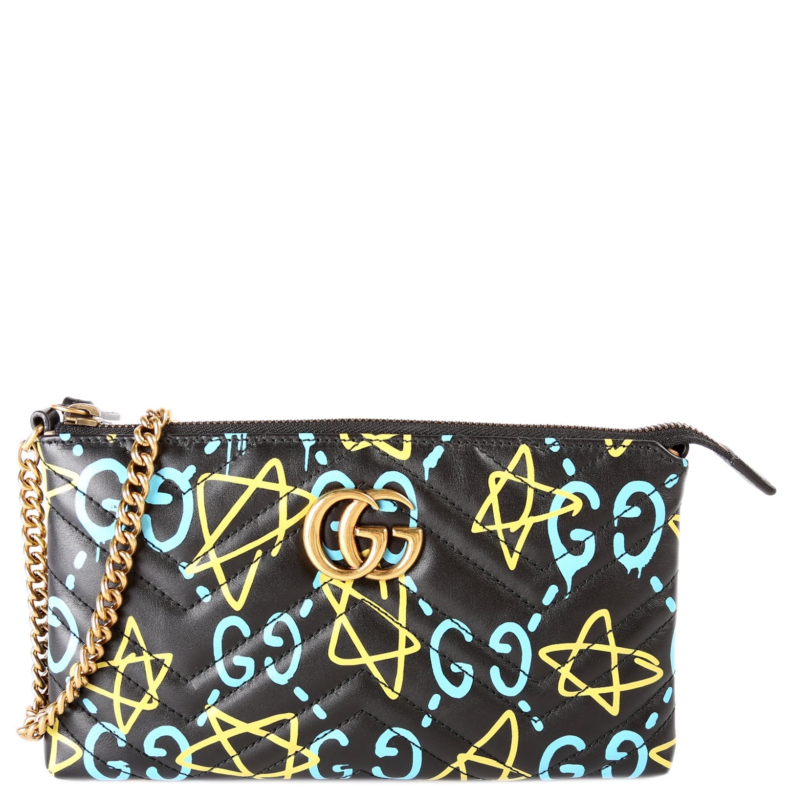 Gucci 448098 ghost GG Marmont Mini Chain Bag