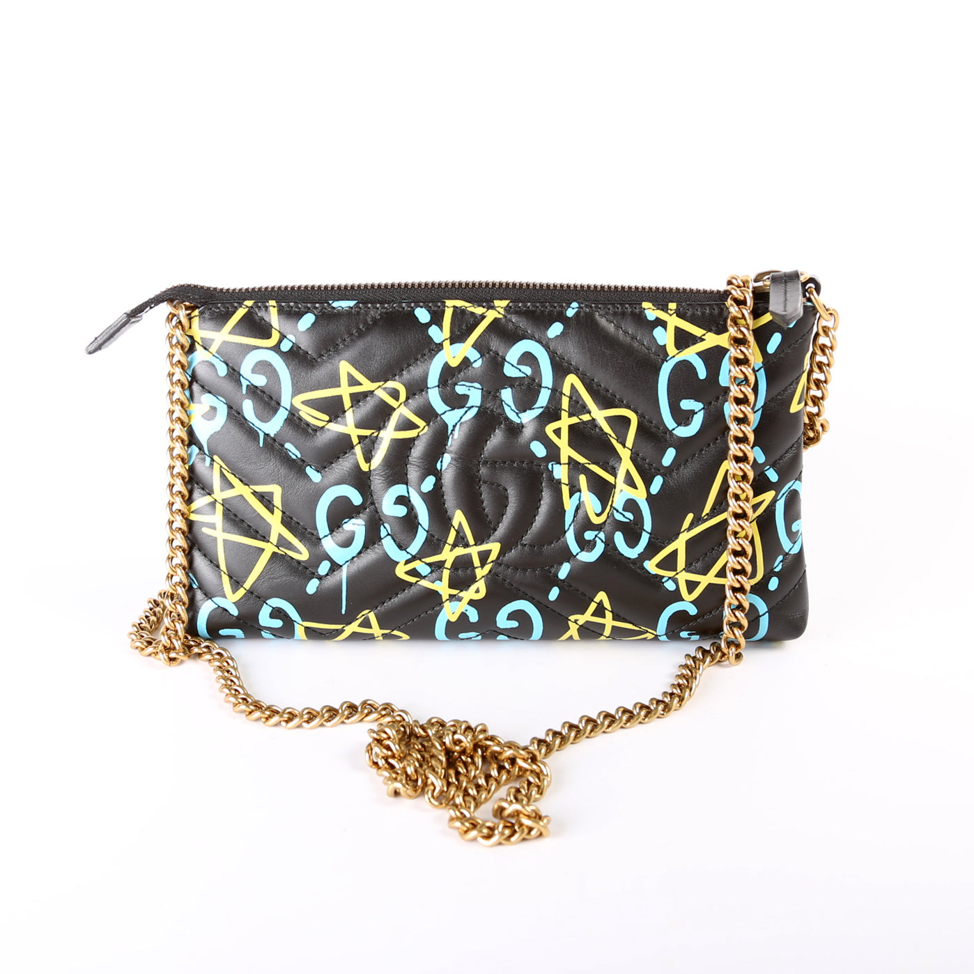 Gucci 448098 ghost GG Marmont Mini Chain Bag