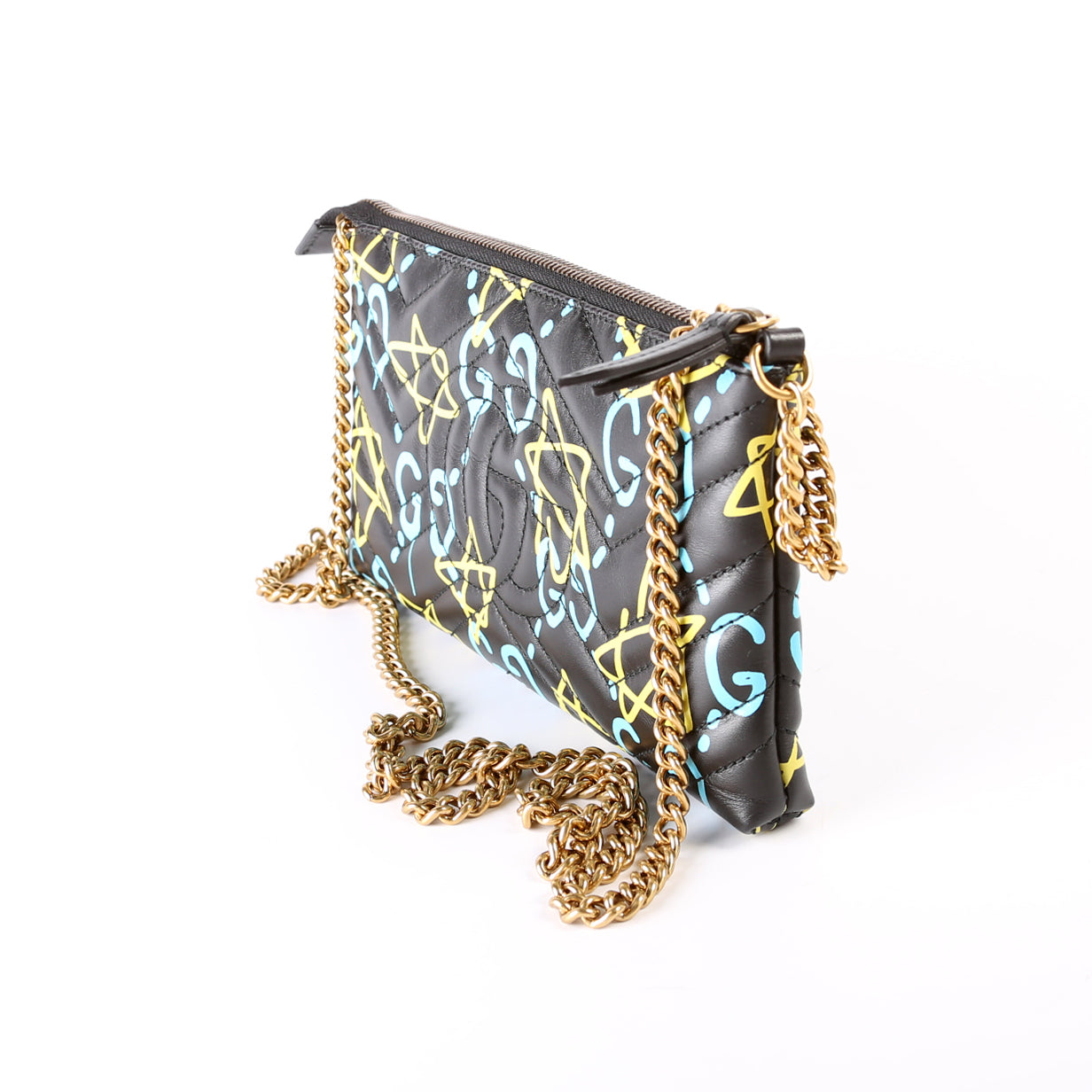 Gucci 448098 ghost GG Marmont Mini Chain Bag