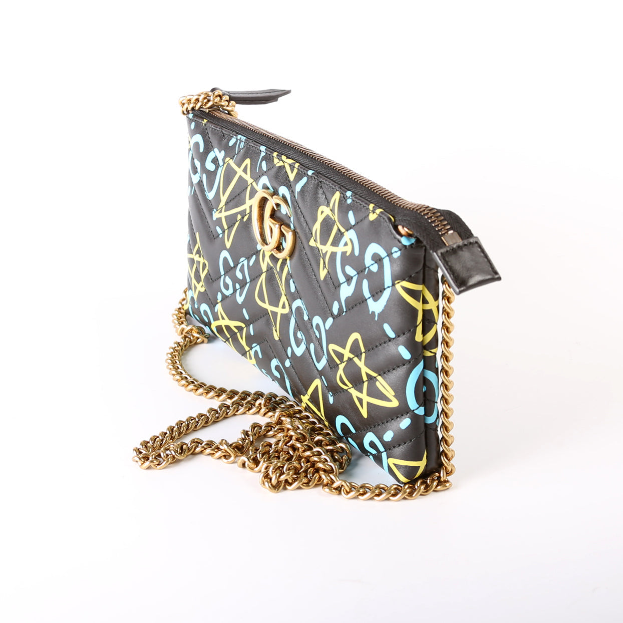 Gucci 448098 ghost GG Marmont Mini Chain Bag