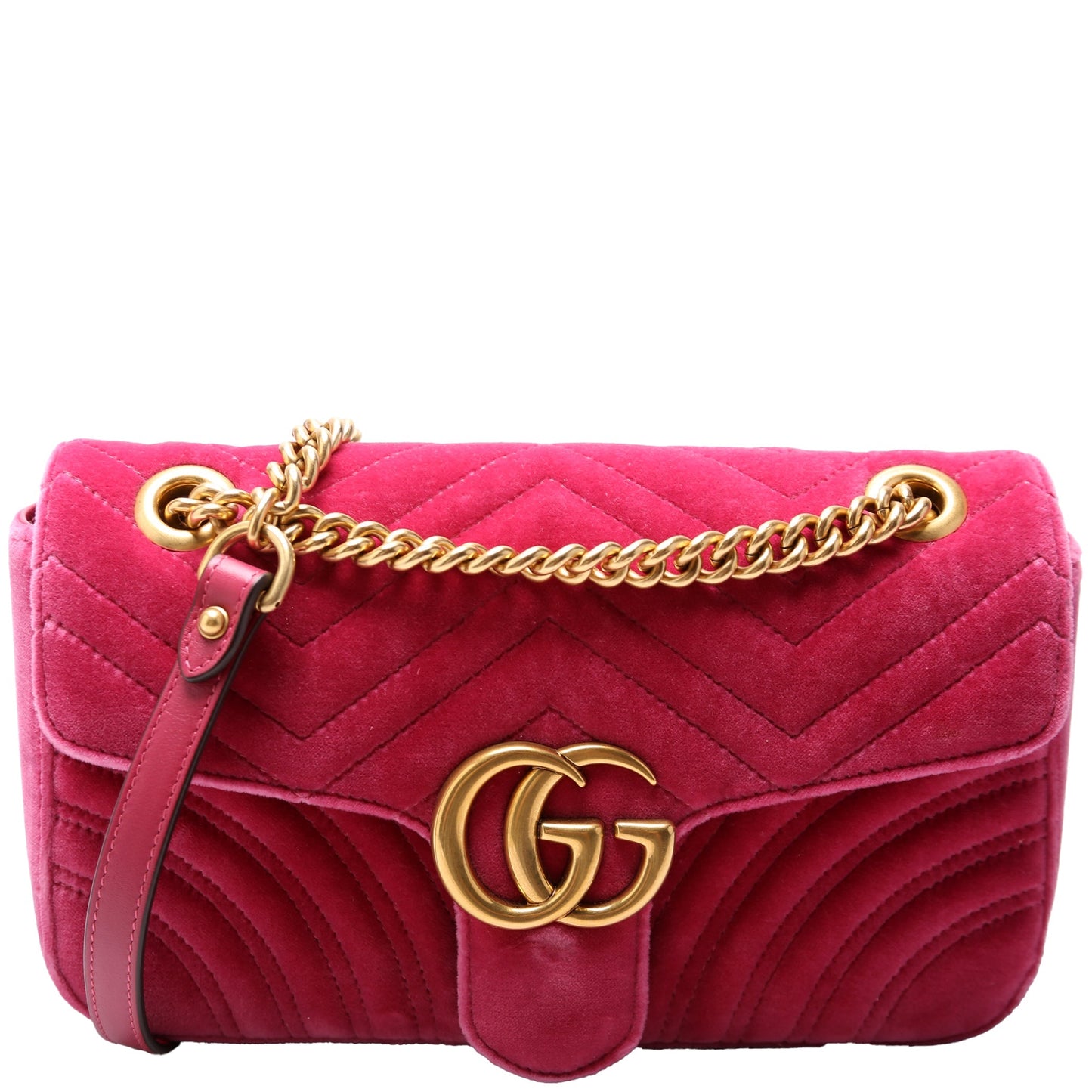 Gucci 443496 Marmont Velvet Shoulder Medium Bag
