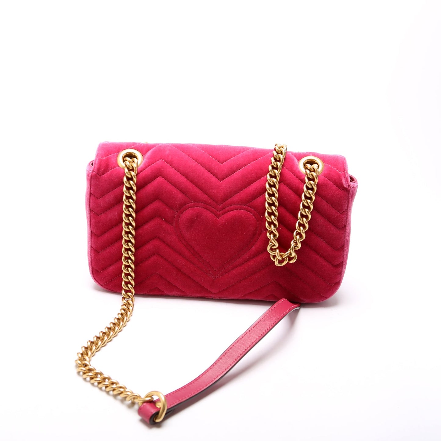 Gucci 443496 Marmont Velvet Shoulder Medium Bag