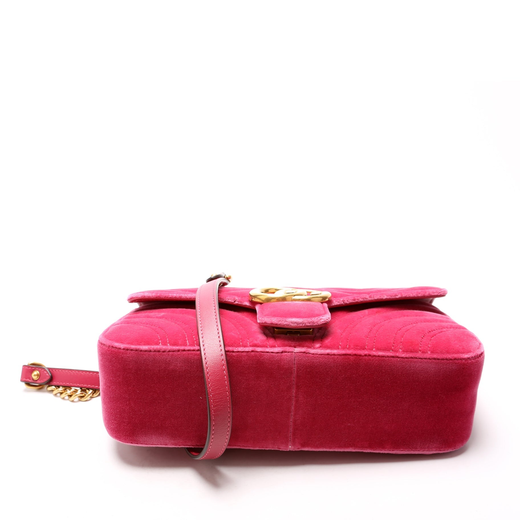 Gucci 443496 Marmont Velvet Shoulder Medium Bag