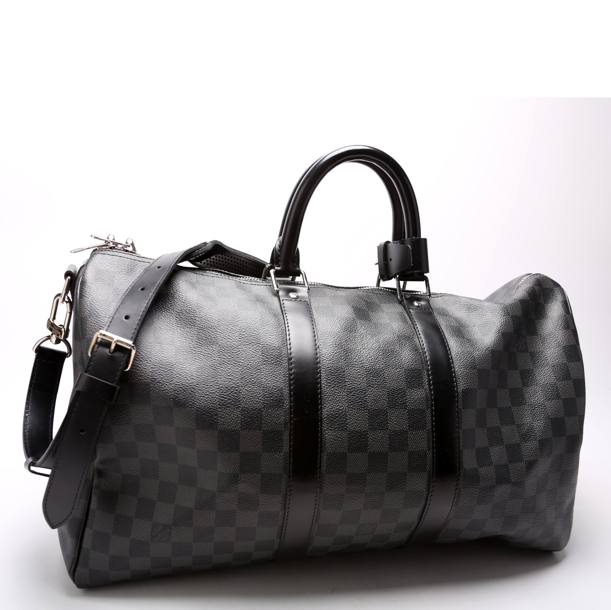  Louis Vuitton Keepall 45 Bandouliere Damier Graphite