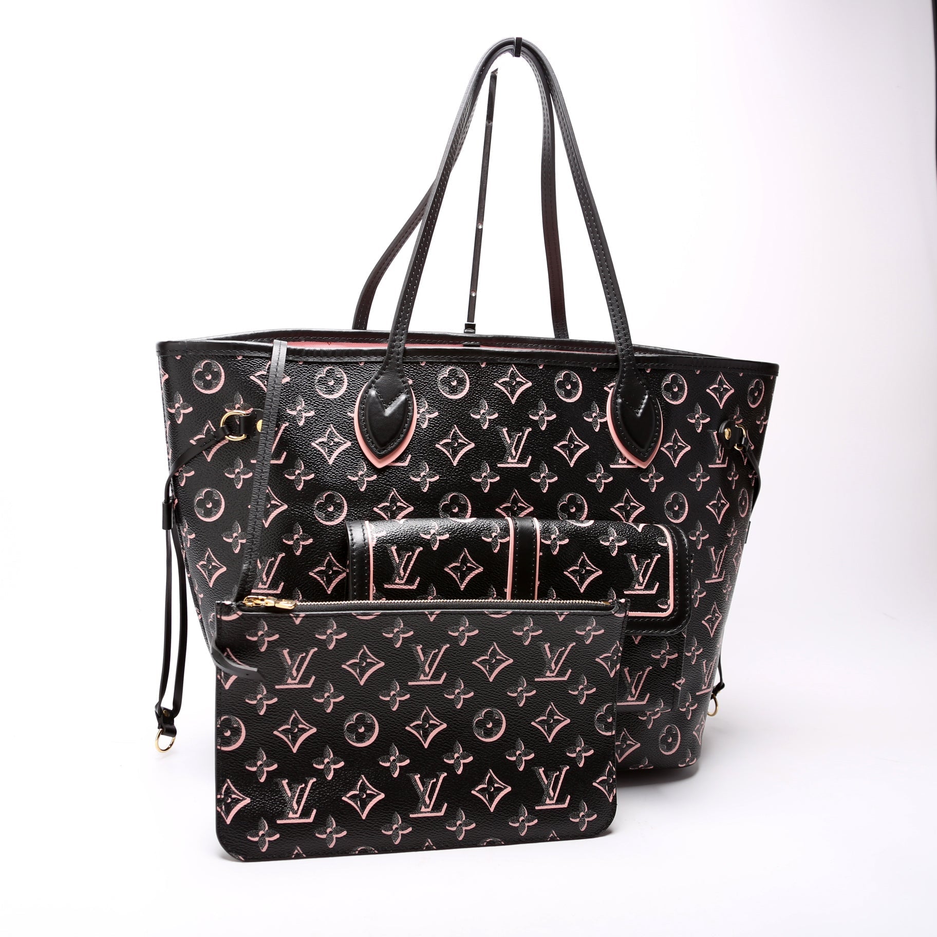 Louis Vuitton Neverfull W/Wallet MM Fall For You