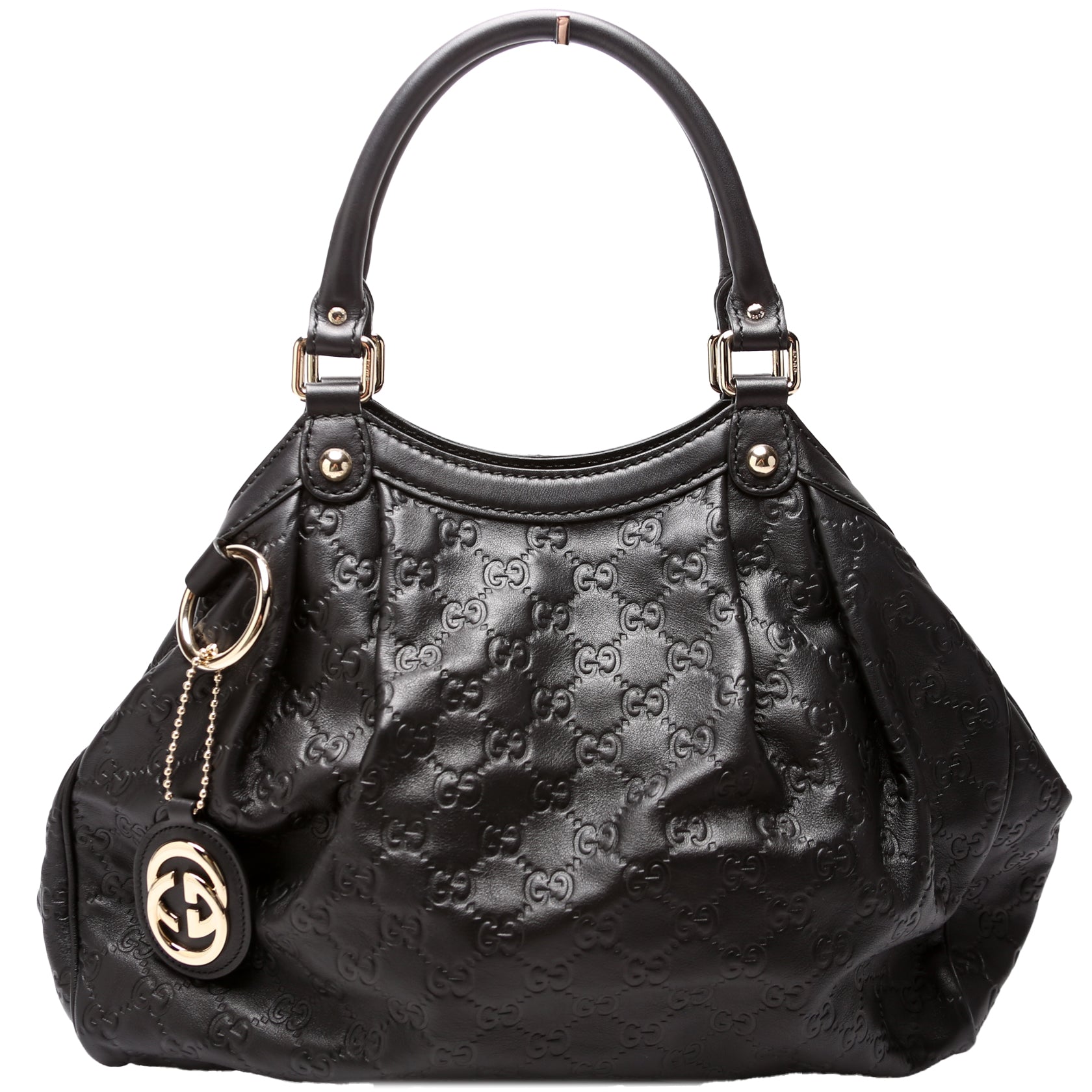 Gucci 211944 Sukey GG Leather Medium Bag