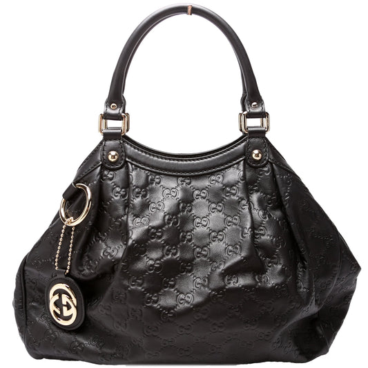 Gucci 211944 Sukey GG Leather Medium Bag