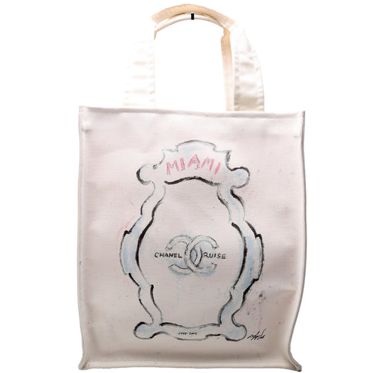 Chanel Miami Cruise Collection Canvas Tote 12M Bag