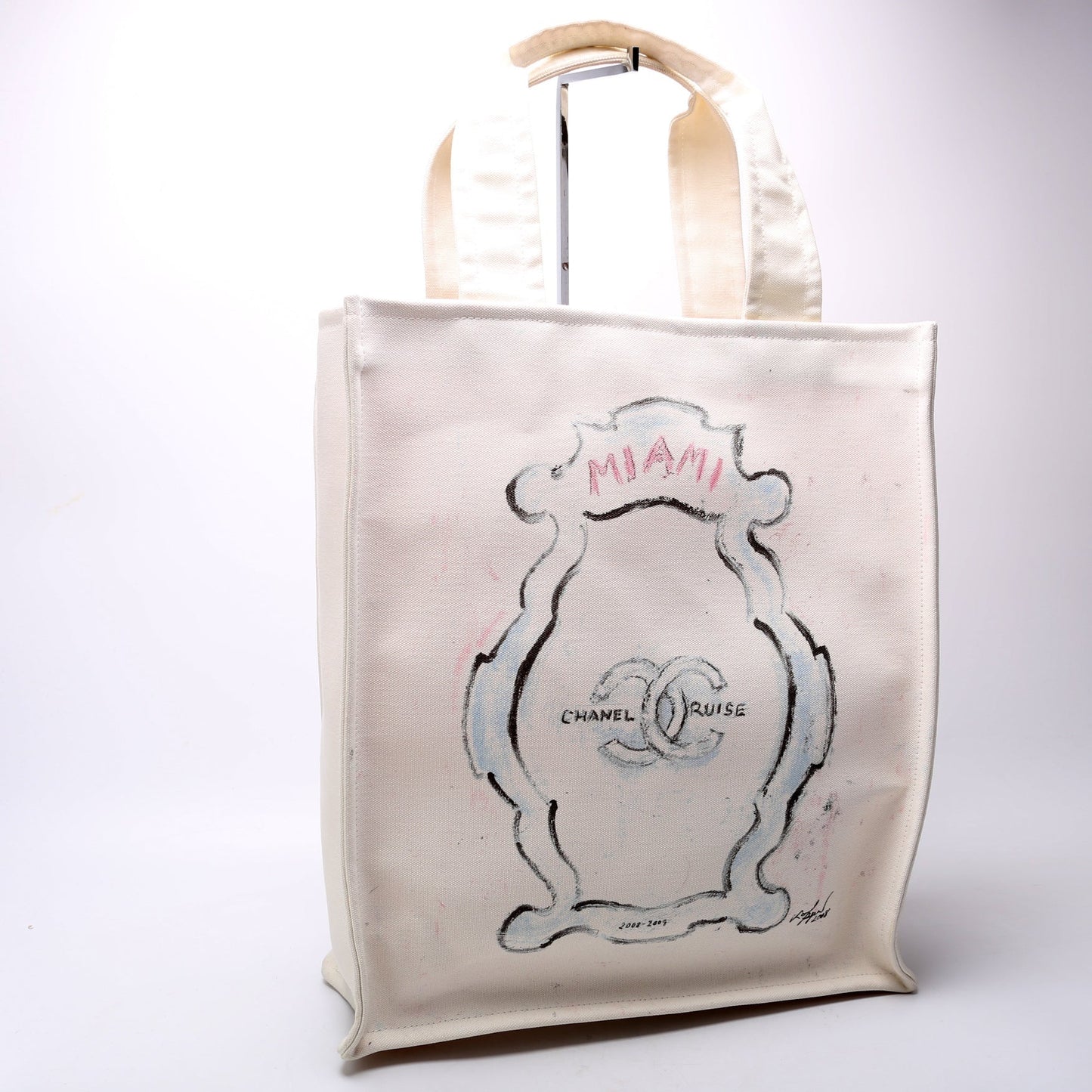 Chanel Miami Cruise Collection Canvas Tote 12M Bag
