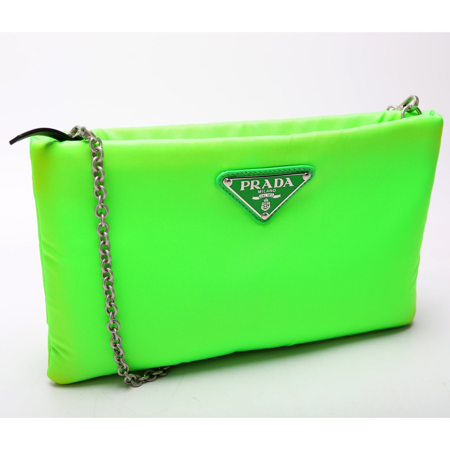 Prada Nylon Chain Pouch Bag
