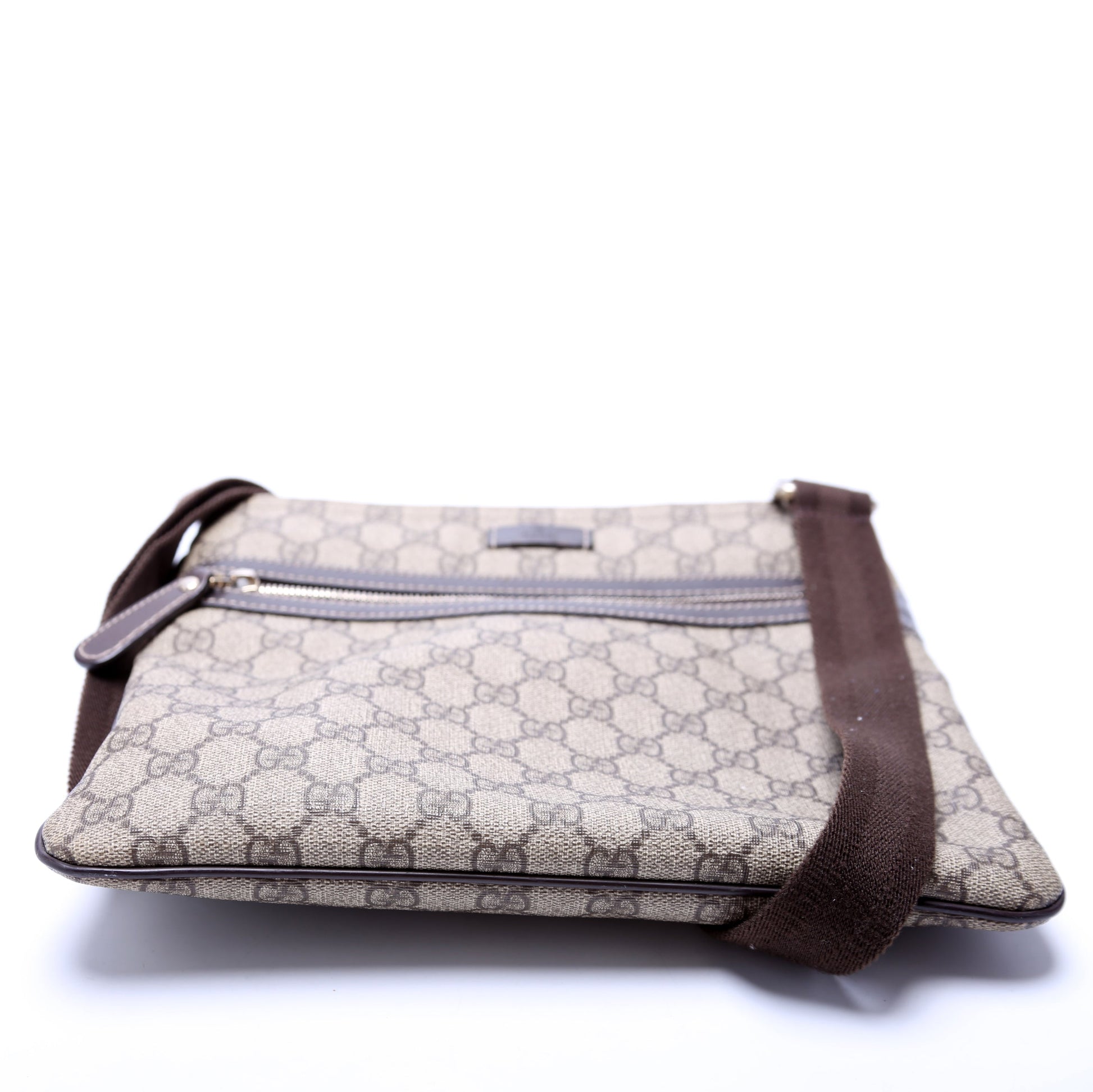 Gucci 295257 GG Supreme Flat Medium Messenger Bag