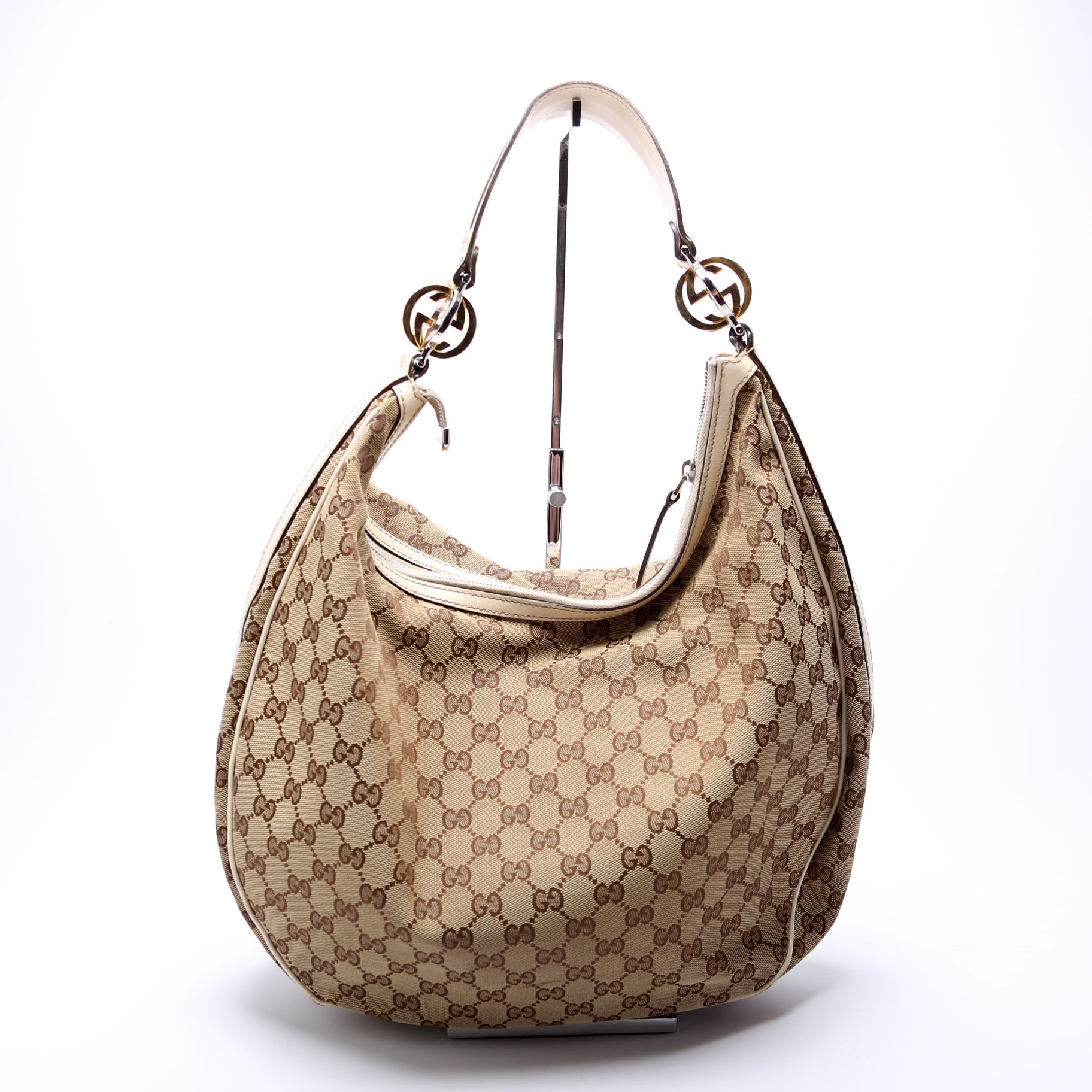 Gucci GG Canvas Twins Hobo Large 232945 Bag