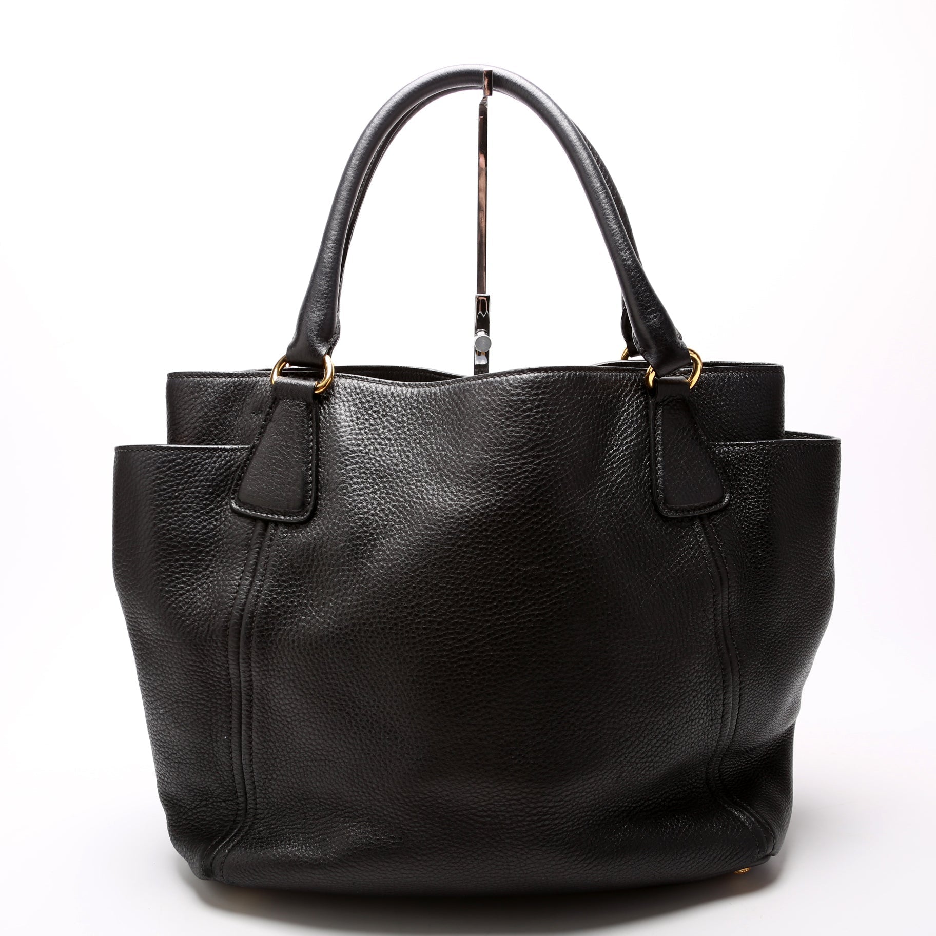 Prada Vitello Daino Side Pocket Tote Bag