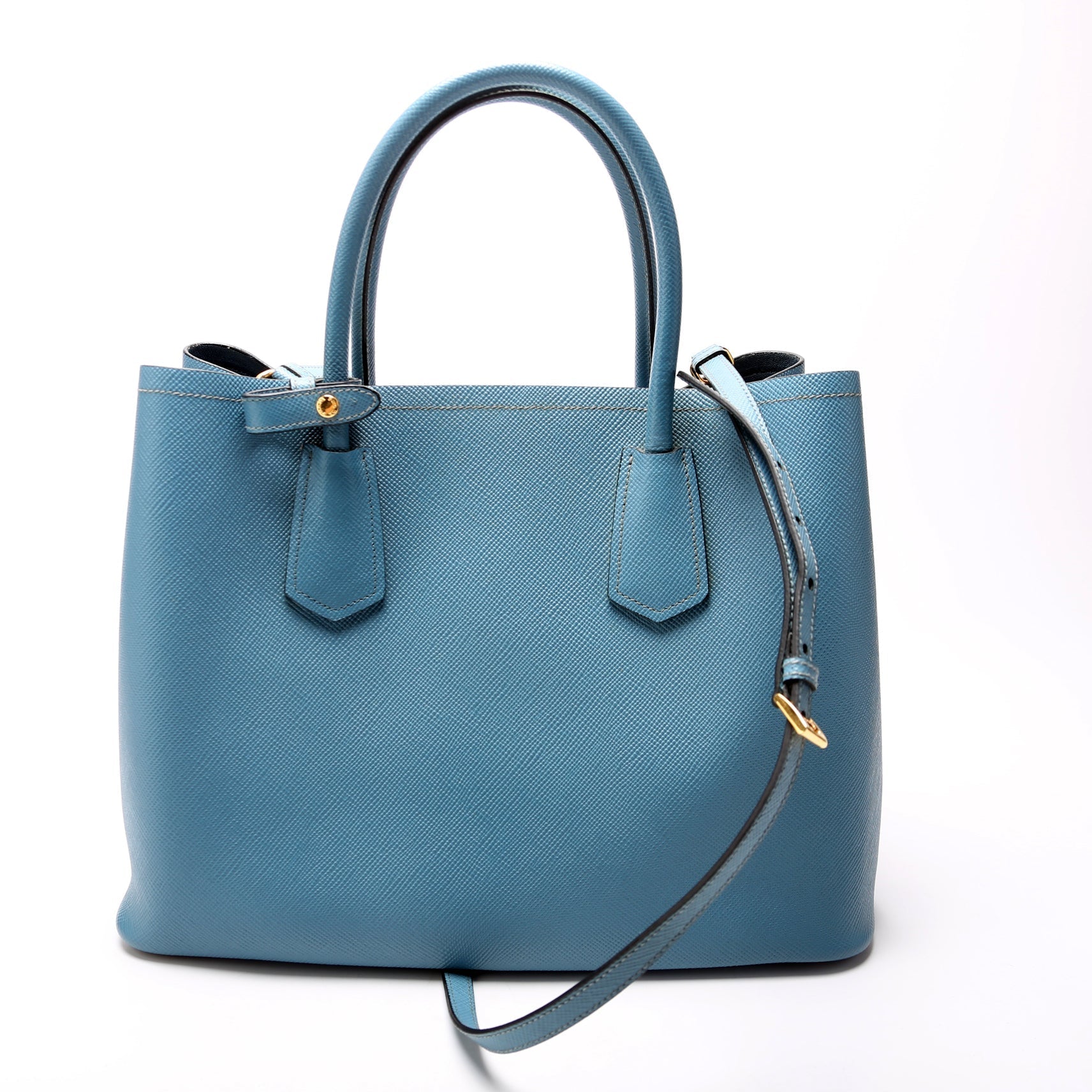 Prada Saffiano Cuir Double Medium Bag - Style 7
