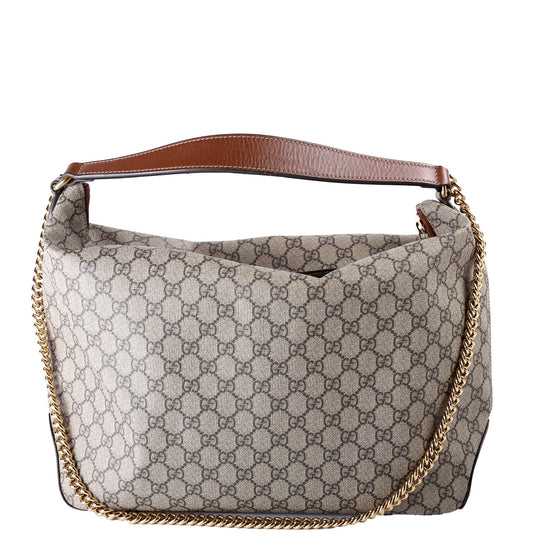 Gucci 477324 GG Supreme Hobo Bag